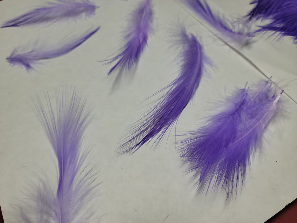 Thumbnail: AAA Natural Heron Feathers Dyed Lavender