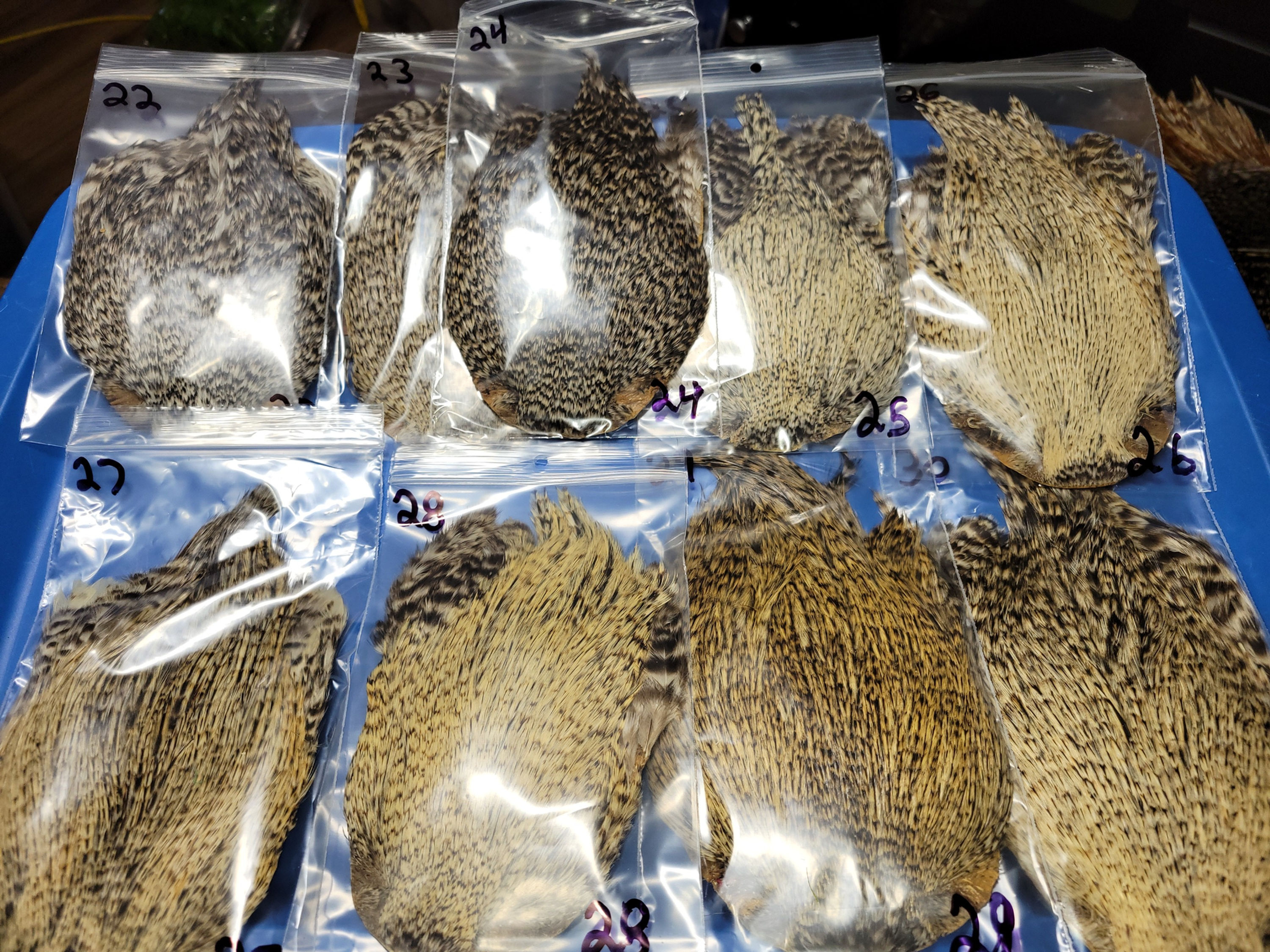 Neck - Rooster Cape Super Select AAA Grizzly Natural 22-30