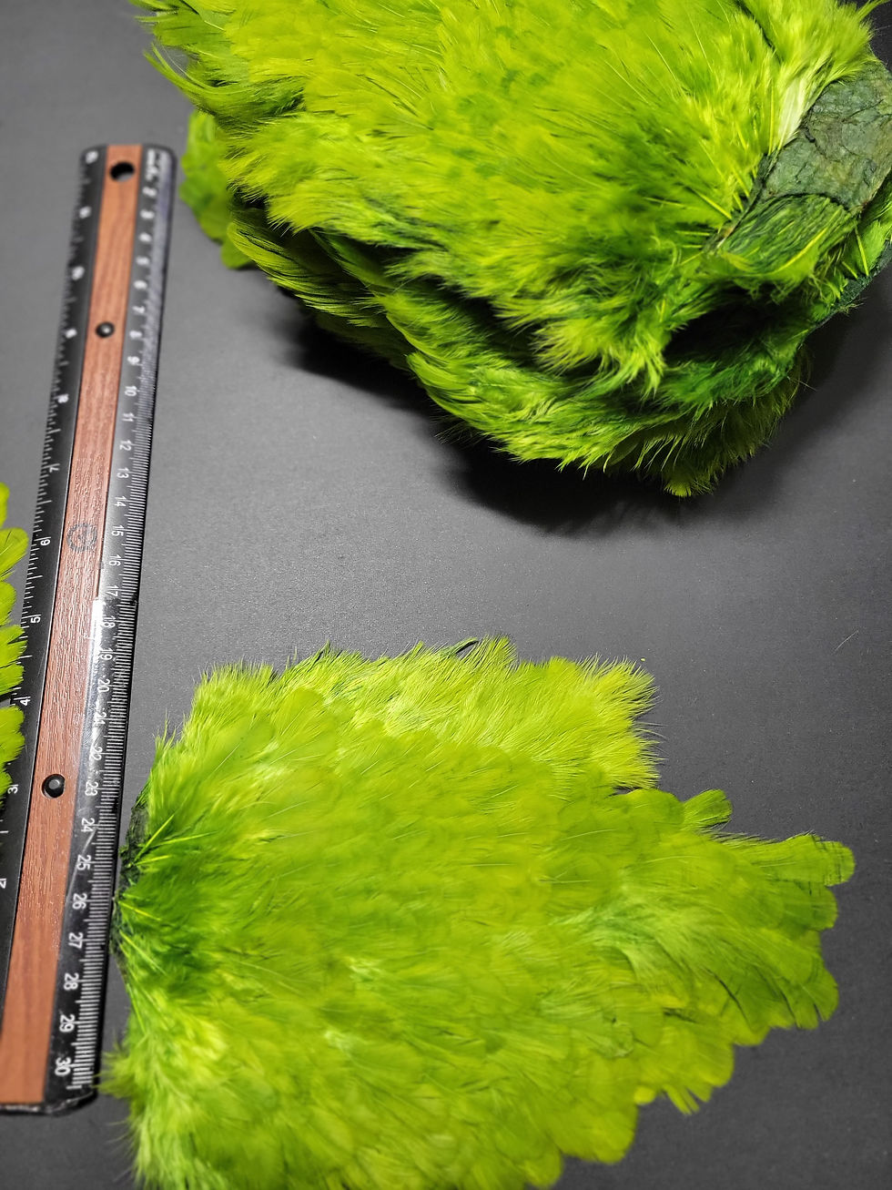 Thumbnail: Our BRIGHT OLIVE Hen Saddles