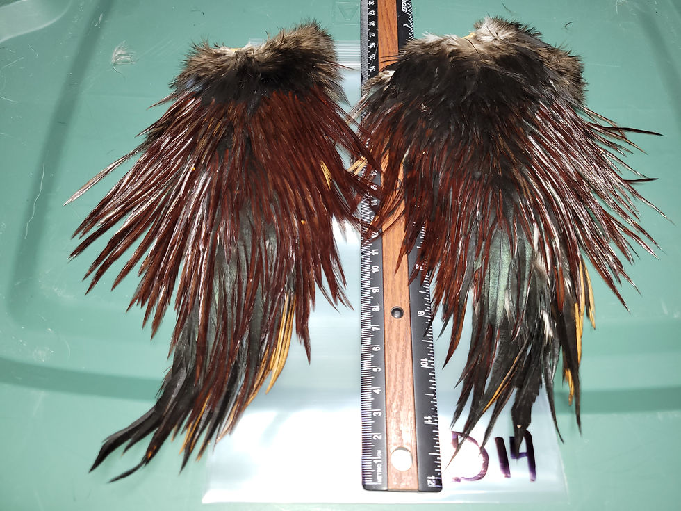 Thumbnail: Our Duo de Coq Super Select AAA Brown Furnace Saddles