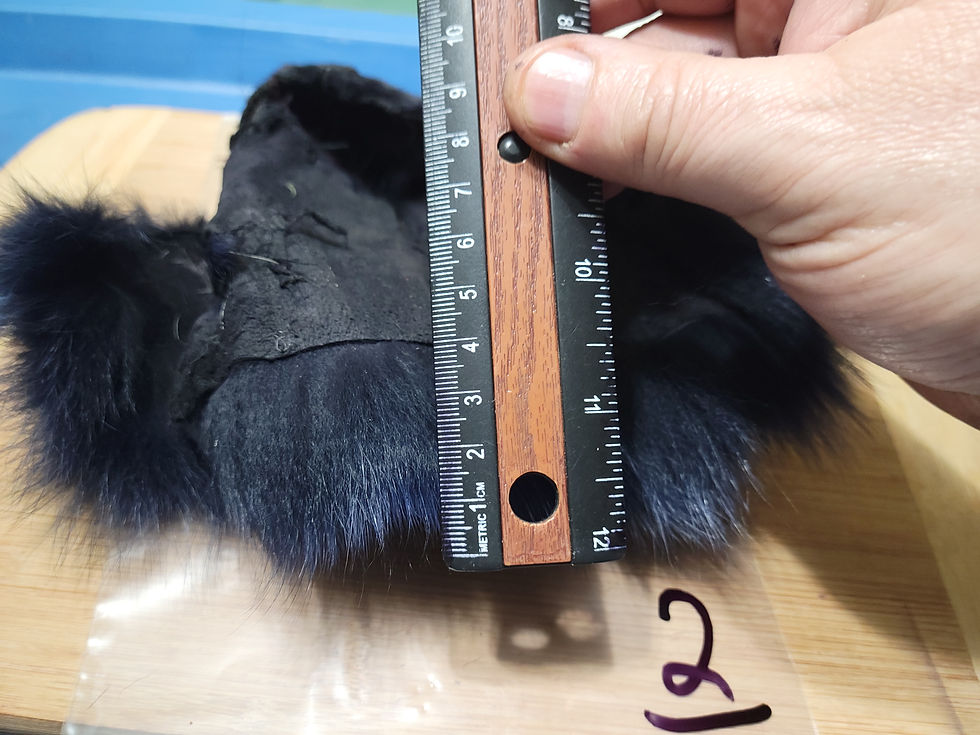 Miniature : Masque de Renard Blue Fox AAA Teint Bleu Foncé - Dark Blue