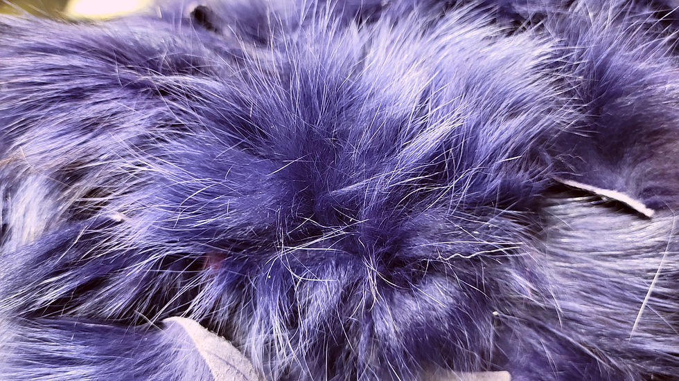 Thumbnail: Renard Shadow Dyed  Mauve Minuit - Midnight Purple from 2"x 2'" to 2"x 3"