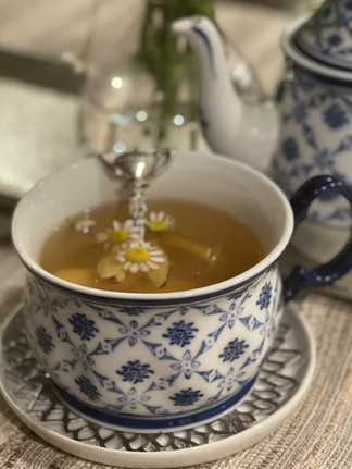 Chamomile-Ginger-Honey Tea☕️