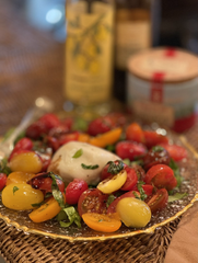 Burrata and Cherry Tomato Salad with Balsamic Reduction