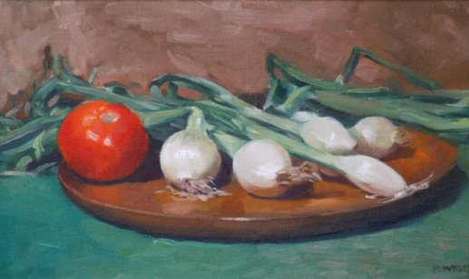 Tomato and Spring Onions