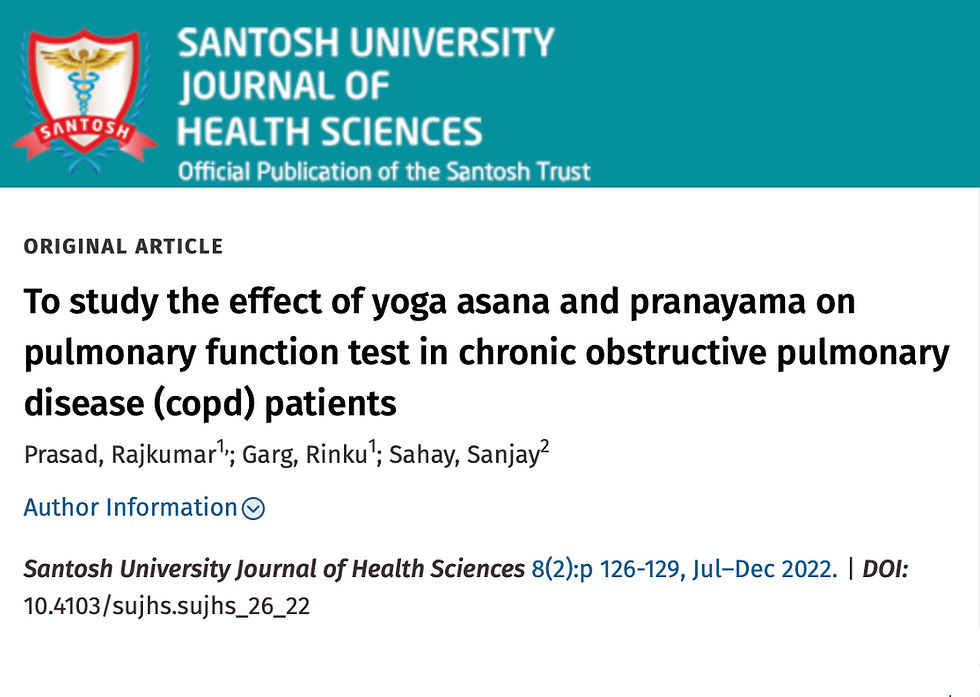 ToStudyTheEffectOfYoga