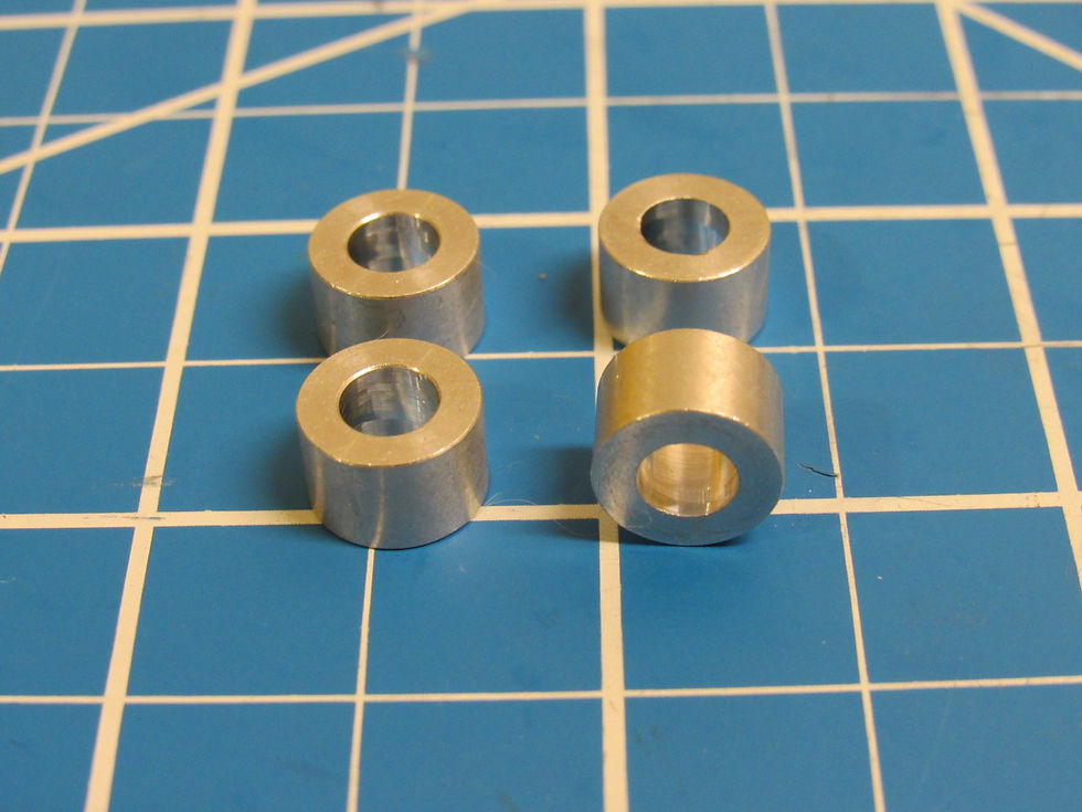 Thumbnail: Aluminum Spacer M5, 1/4" long, 5.3mm ID x 10mm OD x 6.35mm L