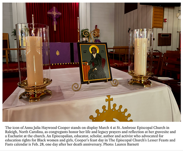 Saint Ambrose Anna Julia Cooper Lauren Quote Episcopal News Service