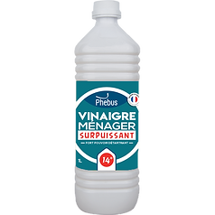 Image d'une bouteille d'1L de vinaigre ménager 14° de la marque Phebus