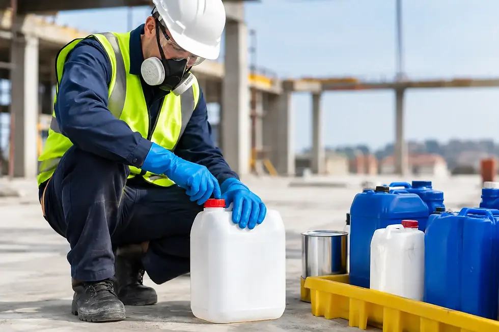 Cómo prevenir el riesgo químico en obra