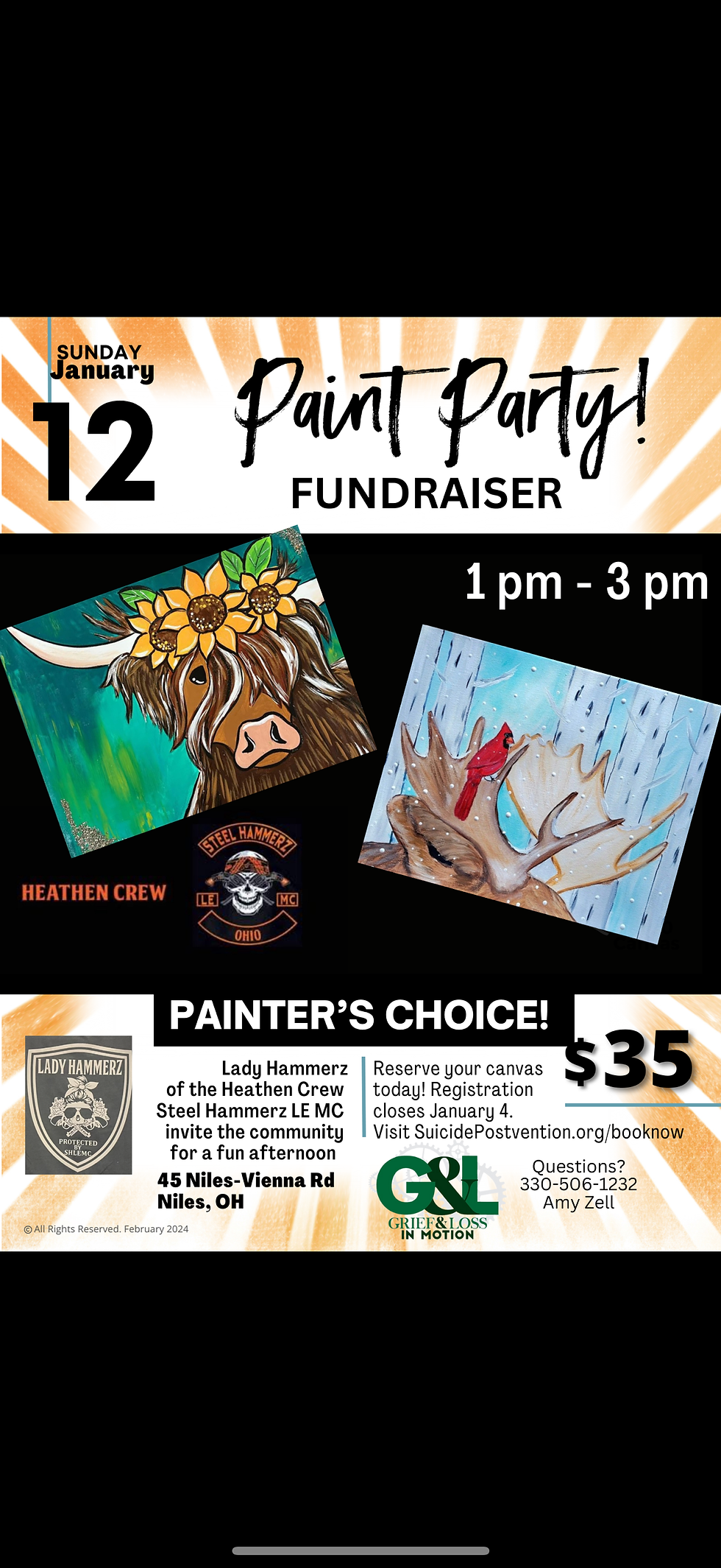 Lady Hammerz Paint Party Fundraiser