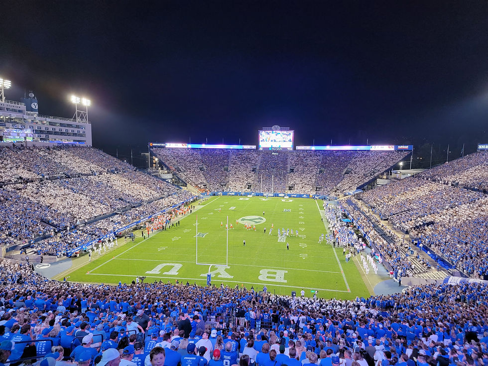Striped LaVell Edwards Stadium