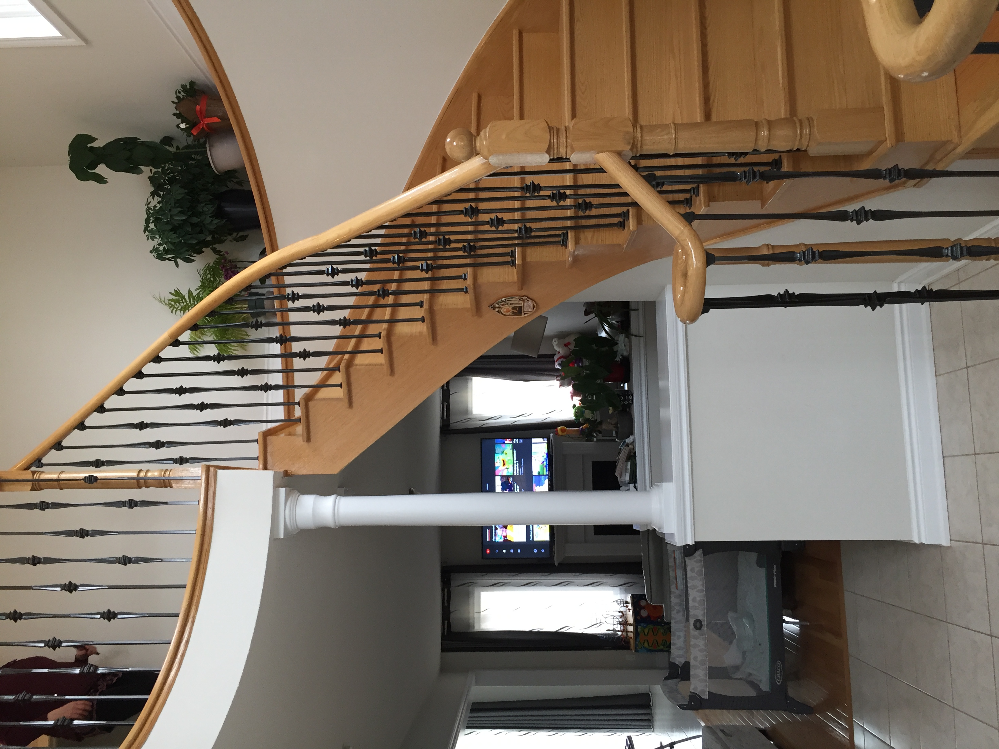 Elegant Half Wrap Stairs