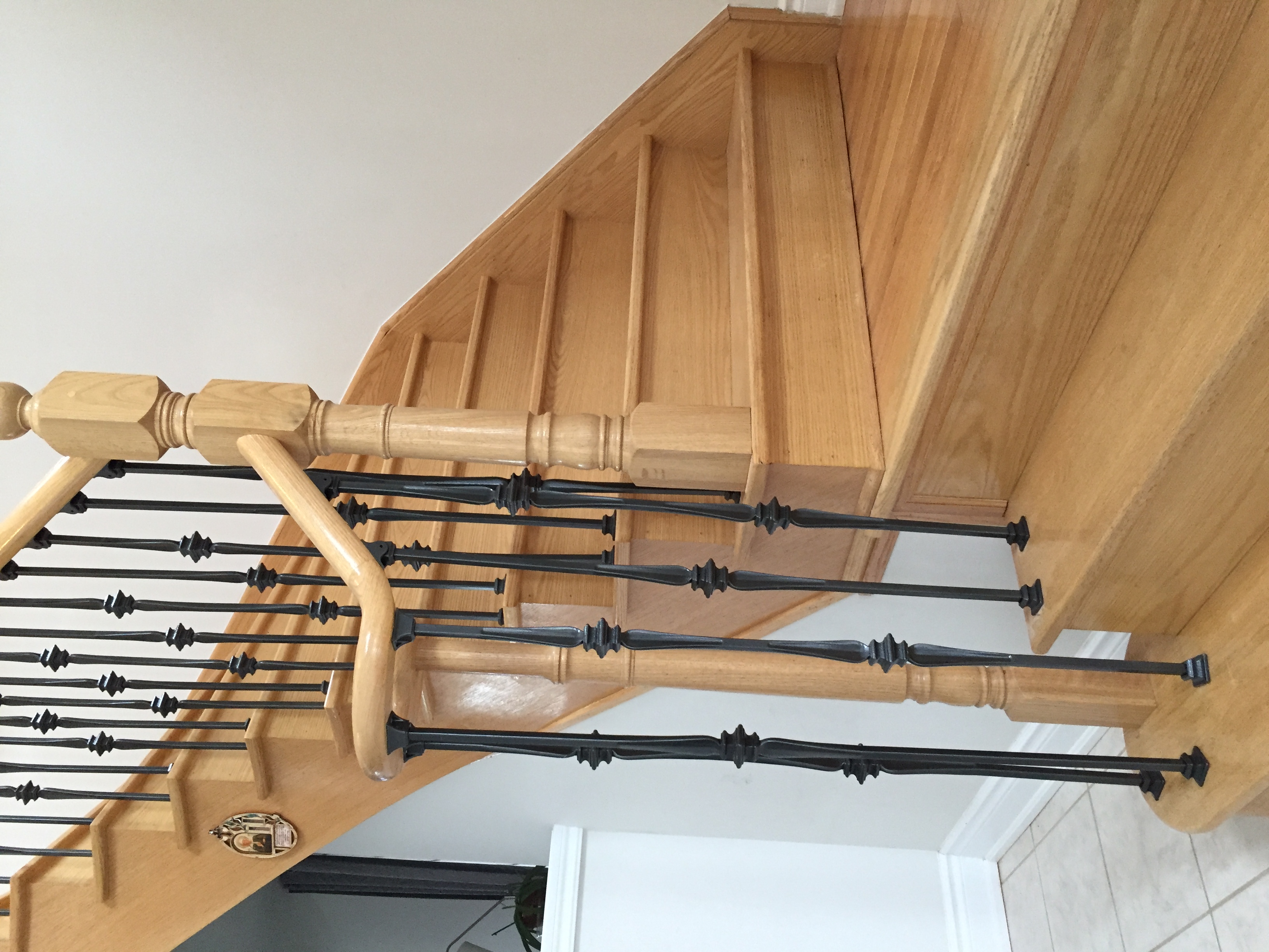 Close Up of Metal Railings