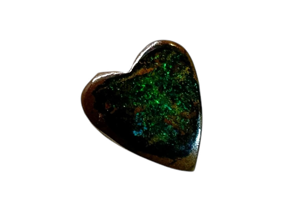 Opale Boulder .75ct coeur B76