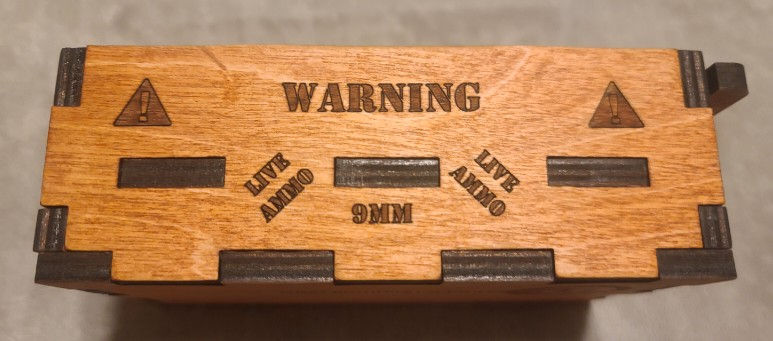 Thumbnail: 9mm Patriotic Ammo Box Engraved with Custom Designs