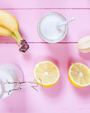 Banane et citron Smoothie