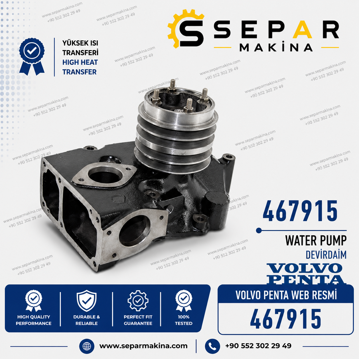 VOLVO PENTA TAMD DEVİRDAİM, 467915, 1545427, 1698619 ,1699789