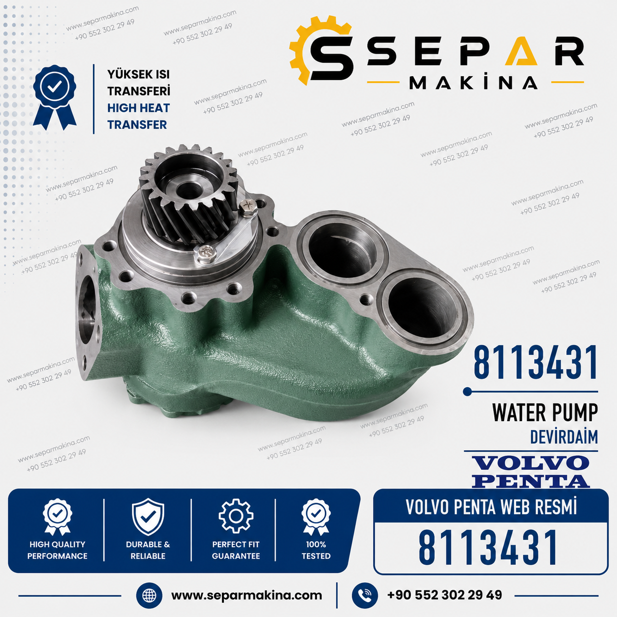 VOLVO PENTA TAMD DEVİRDAİM, 8113431, 1545261, 1675945, 1698620, 1699786,