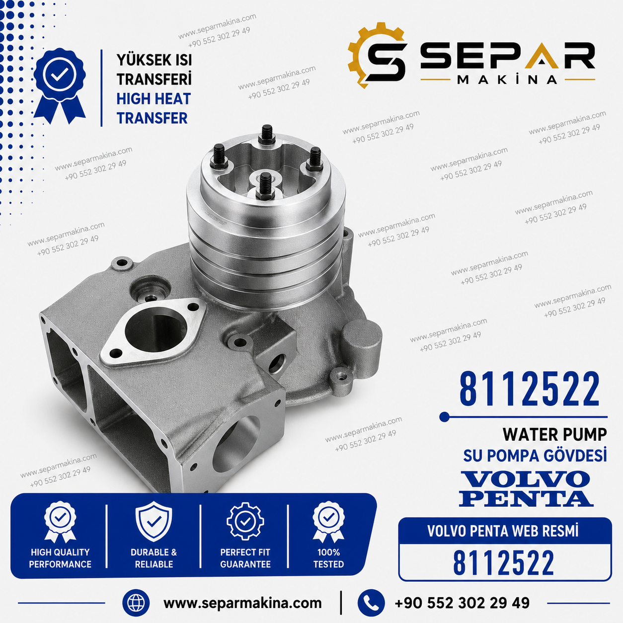 VOLVO PENTA TAMD DEVİRDAİM, 8112522 1545427, 1698619, 1699789, 467204, 467915,