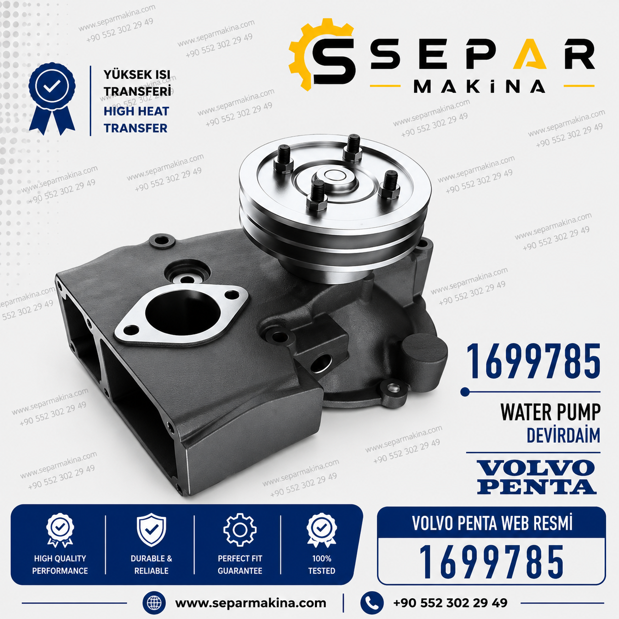 VOLVO PENTA TAMD DEVİRDAİM, 1699785, 1698615, 422312, 467906, 8112519, 5002208