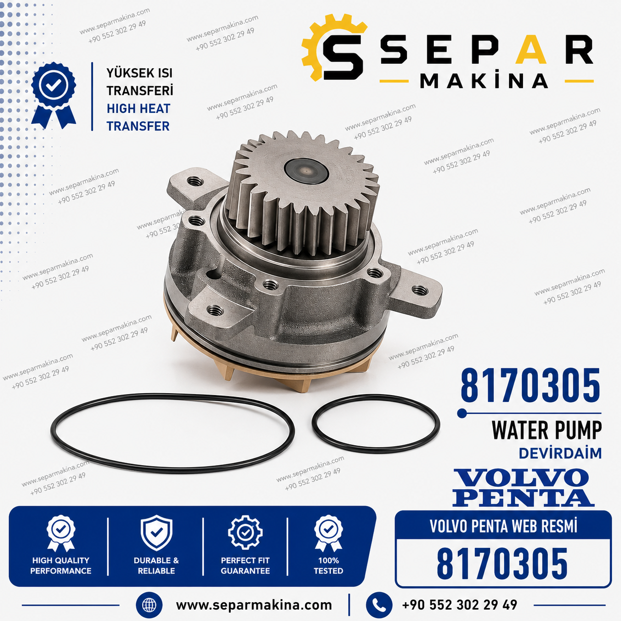 VOLVO PENTA TAMD DEVİRDAİM, 8170305, 8113274