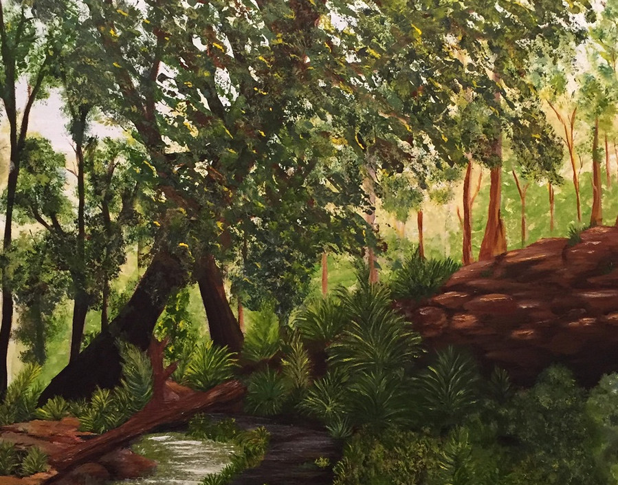 Karenb Coupa, A Walk in the Forest, 2019