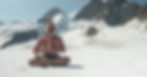 Wim Hof: a man meditating in the snow with only a bathing suit.