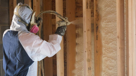 Professional spray foam application