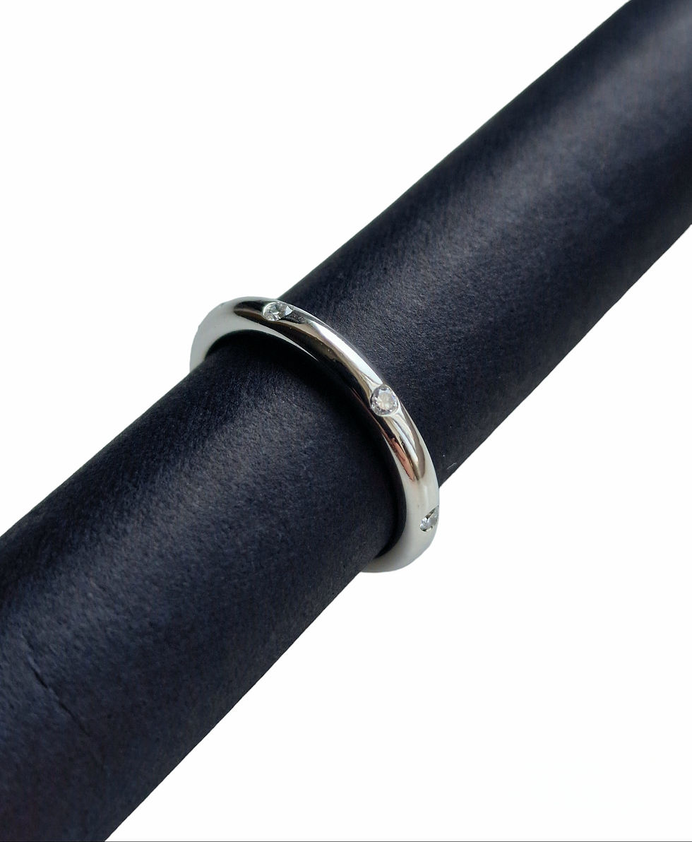 Thumbnail: Chaumet Platinum & Diamond Band Ring