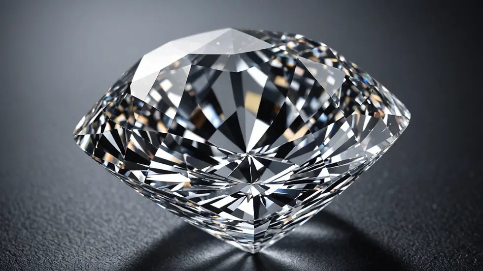 Close-up view of a brilliant diamond highlighting its clarity