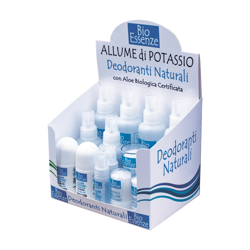Espositore allume di potassio BioEssenze