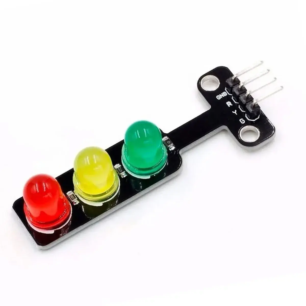 Módulo Semáforo con 3 LEDs Rojo, Amarillo, Verde para Proyectos Arduino