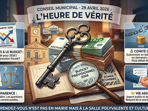 TRANS-EN-PROVENCE, CONSEIL MUNICIPAL DU 29 AVRIL 2026 : VOTRE ARGENT AU CŒUR DES DÉBATS