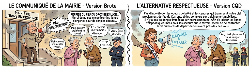 AVIS À LA POPULATION : PRIERE DE NE PAS DÉRANGER (MÊME SI ÇA SENT LE BRULÉ !)