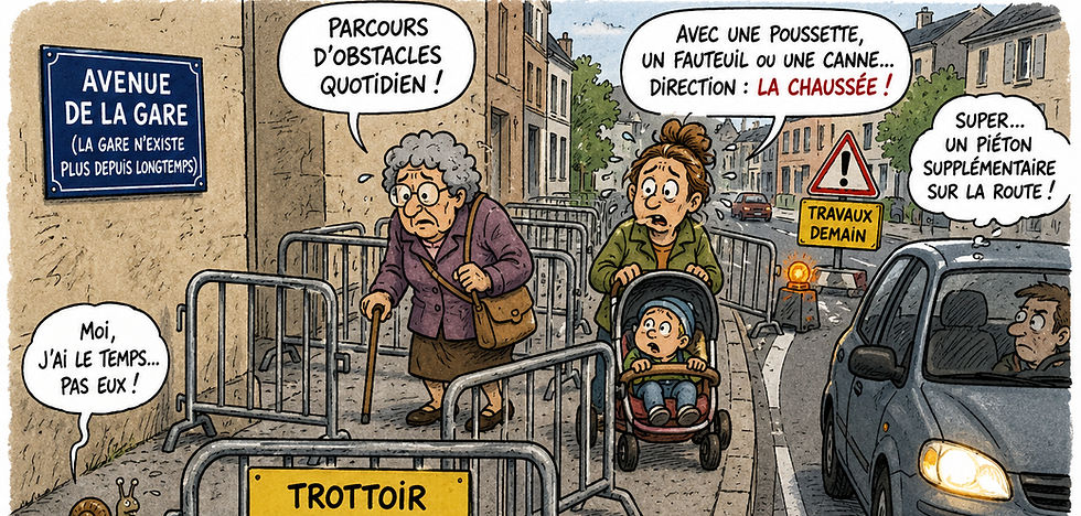 AVENUE DE LA GARE : LA GARE EST PARTIE, LES BARRIÈRES SONT RESTÉES