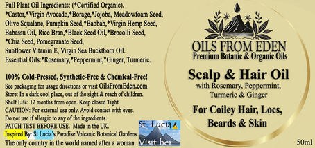 The Ultimate Nutrient Breakdown of Our Coily Hair, Locs, Beards & Skin Oil Blend