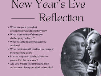 New Year's Eve Reflection