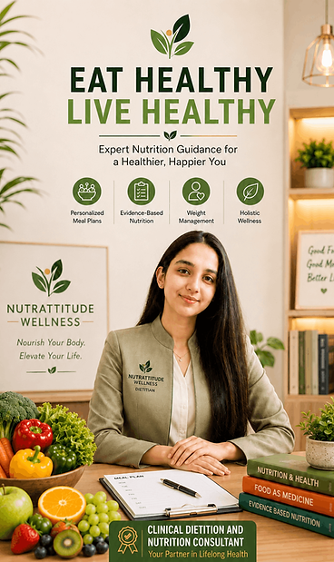 "Nutrattitude Wellness Clinical Dietitian and Nutrition Consultant."
