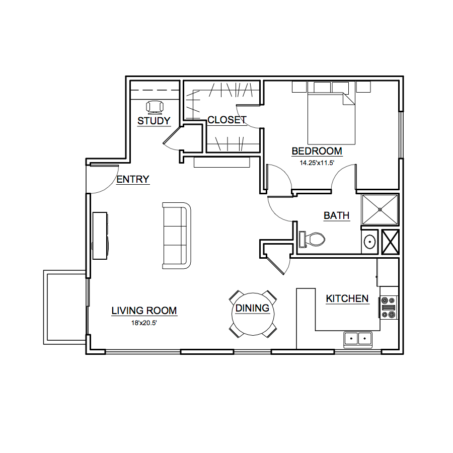 Apartment #2 Floor Plan