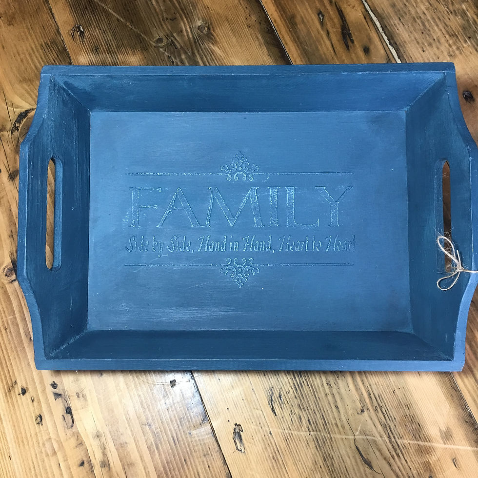 Hand painted tray - Medium