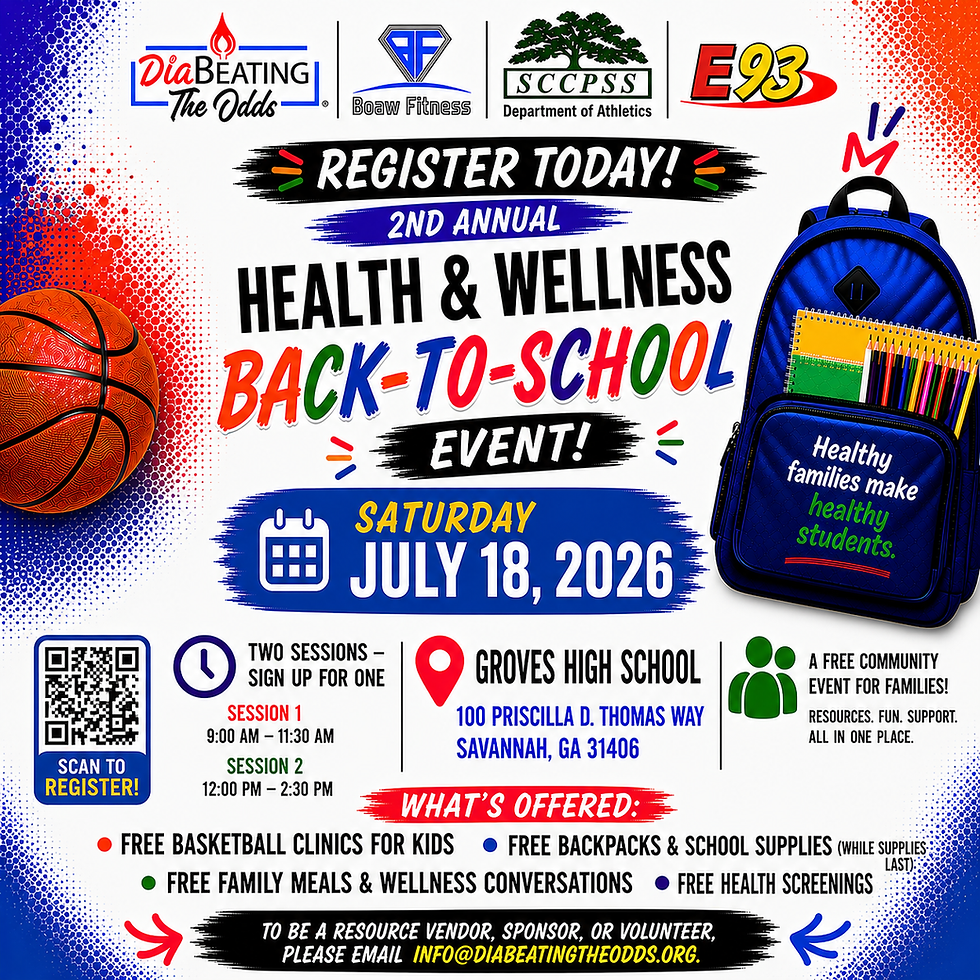 Health & Wellness Back to School Event hosted by DiaBeating The Odds, BOAW Fitness, SCCPSS Dept. of Athletics