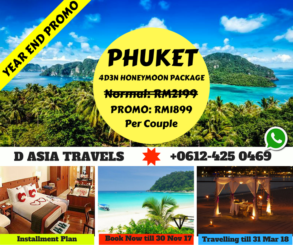 Thumbnail: 3 Hari 2 Malam Pakej Bulan Madu Phuket @ Resort Sunset Beach