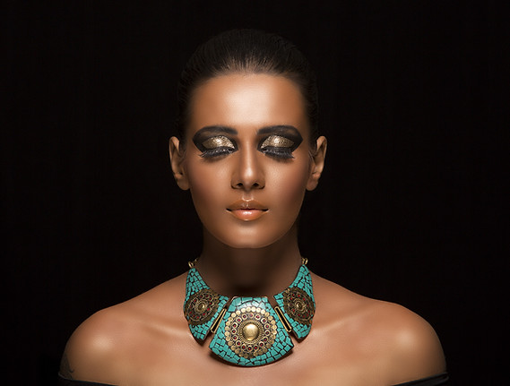 Girl with a Turquoise Necklace