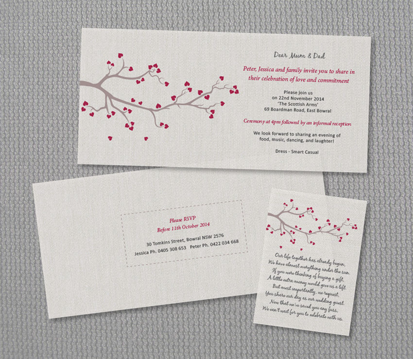 Wedding Invitation + Wishing Well