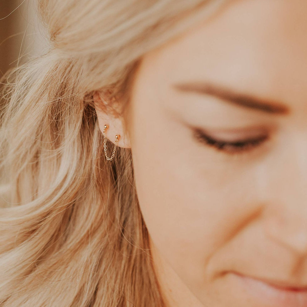 Thumbnail: Hello Adorn -E10- Swing Studs GOLD