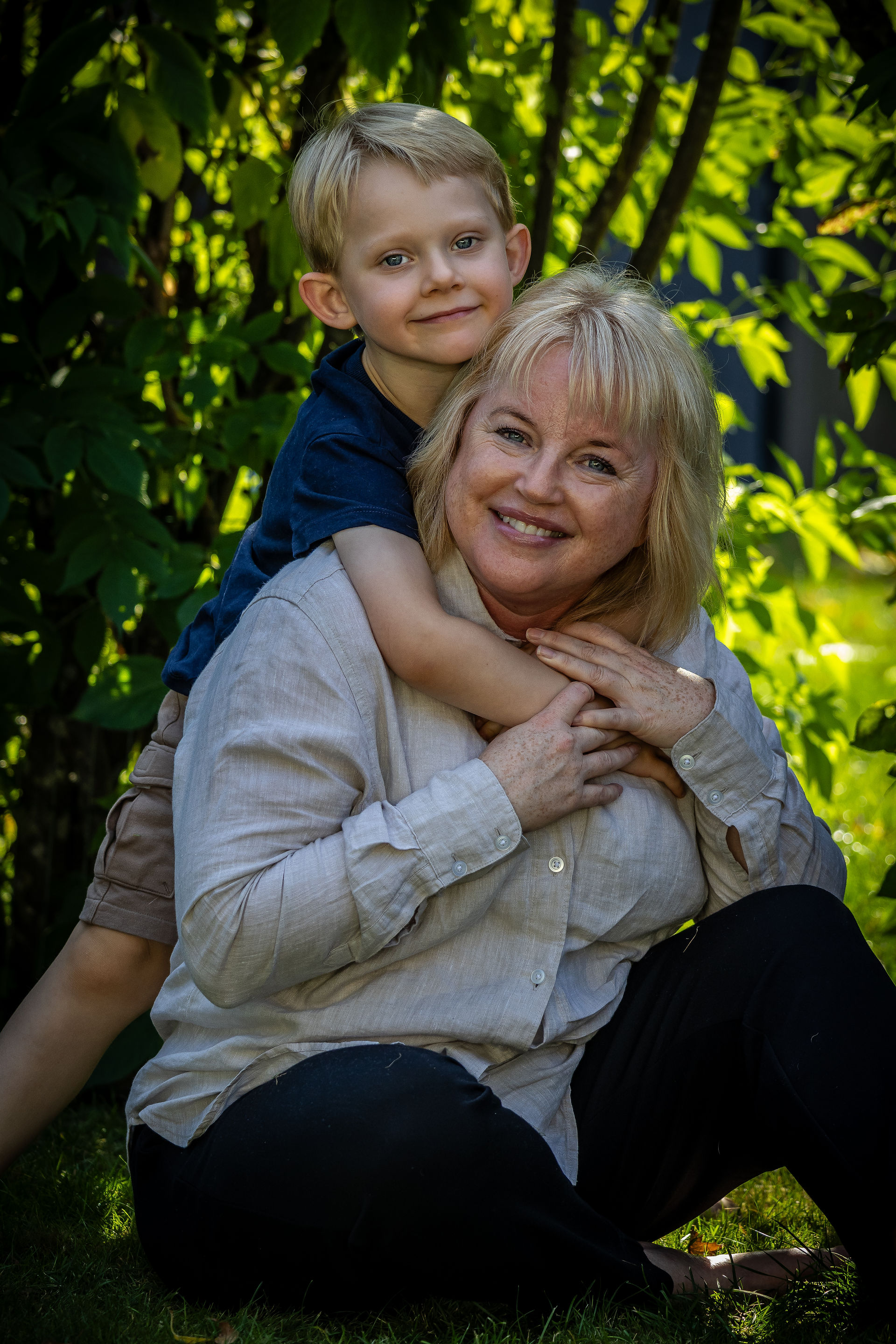 Mor och son - Familjefotografering