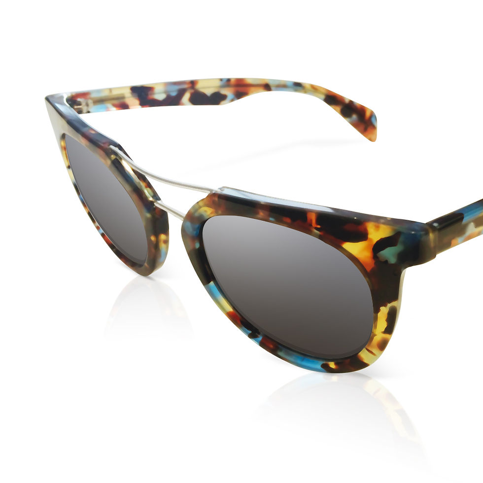 Multicolored Framed Shades