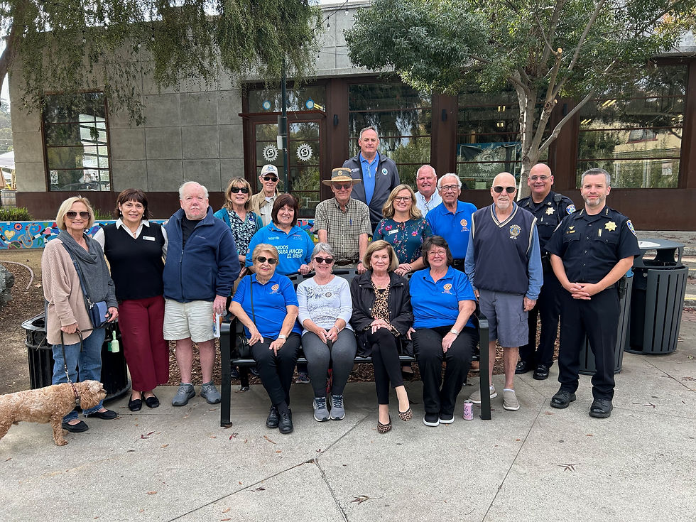Dedication of the Rotary Benches Martinez, CA