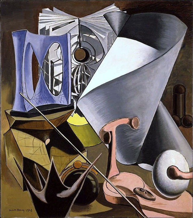 Man Ray, Shakespearean Equation, All’s Well that Ends Well, 1948. Oil on canvas, 41x50cm